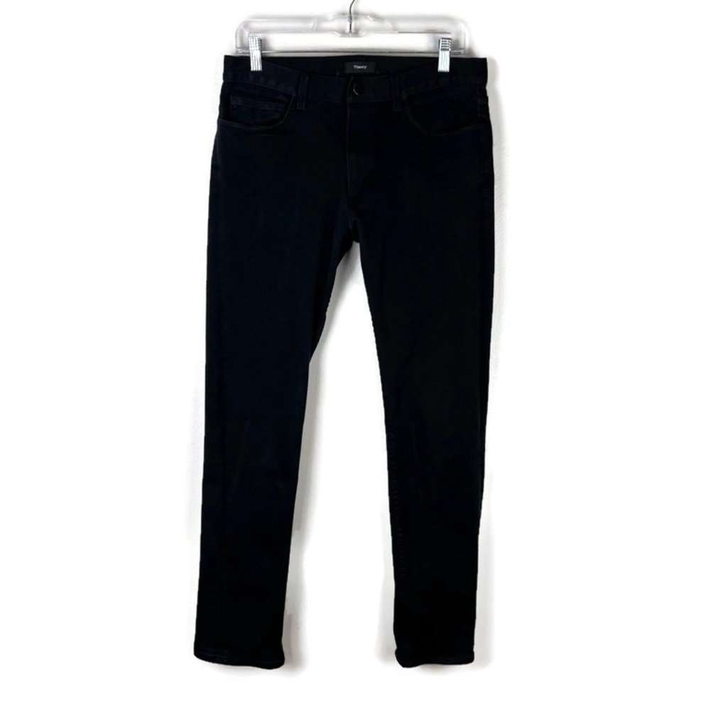 Theory Men’s Raffi Pima Cotton Jeans in Navy Blue